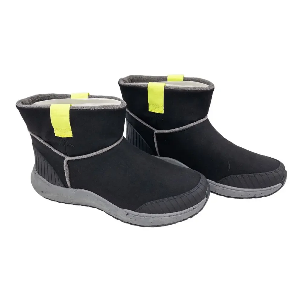 Dr. Scholl's Black Home Slip On Winter Ankle Boots Women's size 9